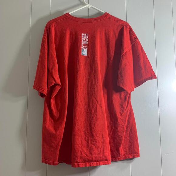 vintage Y2K 2000s NCAA PITT STATE GORILLAS FOOTBALL college tee shirt 2XL - Picture 5 of 6